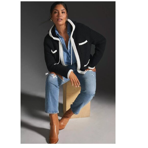 Anthropologie Maeve Zip-front Cardigan Sweater - 3x - Picture 2 of 6